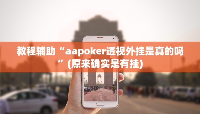 教程辅助“aapoker透视外挂是真的吗”(原来确实是有挂)