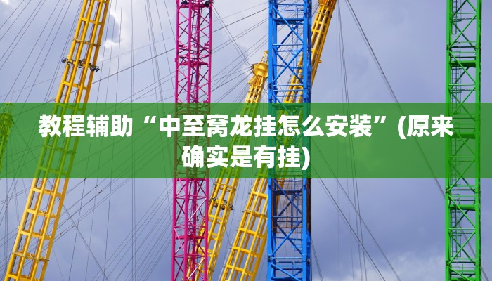 教程辅助“中至窝龙挂怎么安装”(原来确实是有挂)