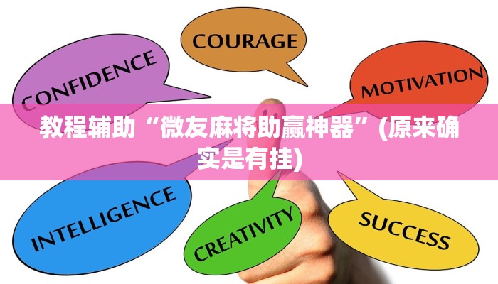 教程辅助“微友麻将助赢神器”(原来确实是有挂)