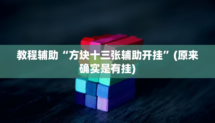 教程辅助“方块十三张辅助开挂”(原来确实是有挂)