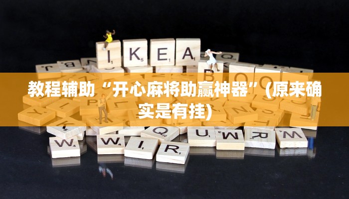 教程辅助“开心麻将助赢神器”(原来确实是有挂)
