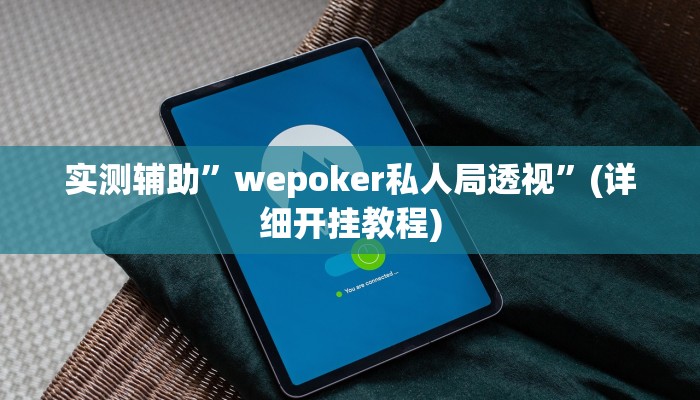 实测辅助”wepoker私人局透视”(详细开挂教程)